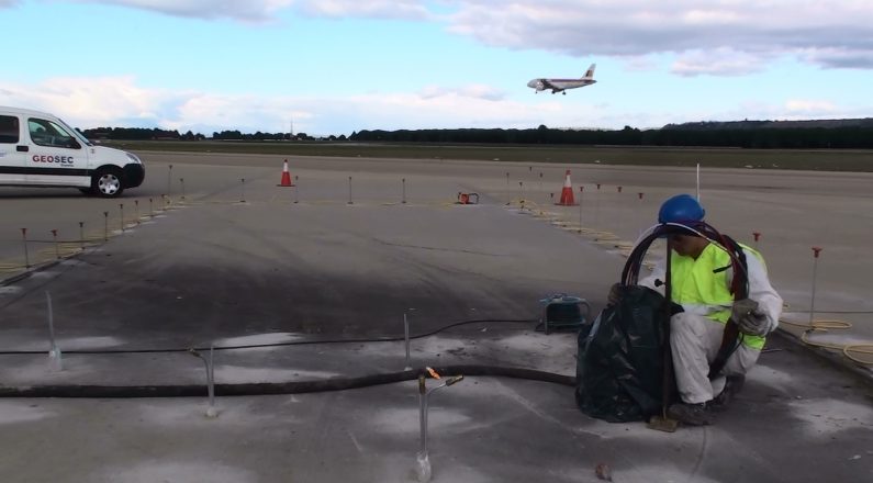 AÉROPORT BARAJAS, MADRID (ESPAGNE) - Stabilisation du Sol par GEOSEC