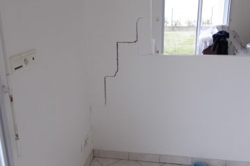 fissures sur les murs