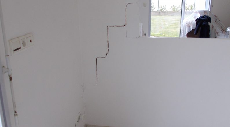 fissures sur les murs