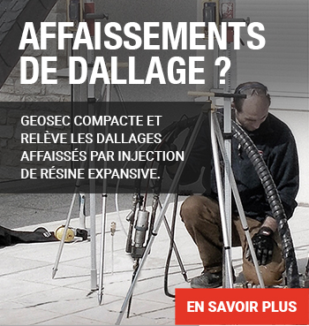 Dallage affaissé